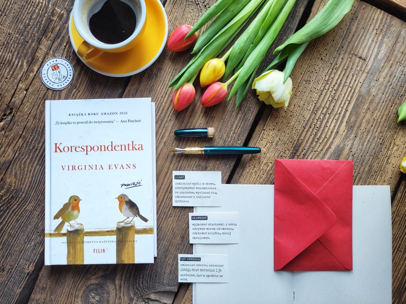 "Korespondentka" Virginii Evans w Klubie Czułej Czytelniczki
